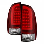 2007 Toyota Tacoma Red Clear LED Tail Lights
