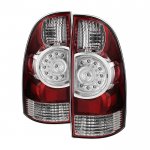 2011 Toyota Tacoma Red Clear LED Tail Lights