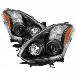 2011 Nissan Altima Coupe Black Projector Headlights
