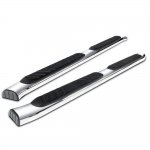2023 Nissan Frontier Crew Cab Step Bars Curved Stainless 5 Inches