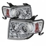 2010 Ford Escape LED Halo Projector Headlights