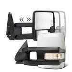 Chevy Silverado 1500HD 2003-2006 White Towing Mirrors Clear LED Lights Power Heated