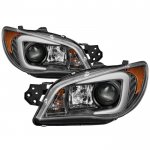 2007 Subaru Impreza WRX Black HID Projector Headlights LED DRL