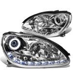 2002 Mercedes Benz S500 W220 Halo Projector Headlights LED DRL