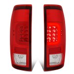 Ford F350 Super Duty 2008-2016 Red LED Tail Lights C-Tube
