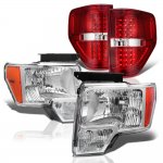 2009 Ford F150 Headlights and LED Tail Lights