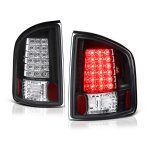 2002 Chevy S10 Black LED Tail Lights