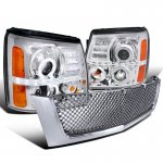 Cadillac Escalade 2002-2006 Chrome Grille and Projector Headlights