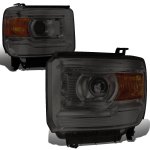 2015 GMC Sierra 2500 Smoked Projector Headlights