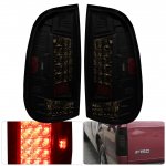 2001 Ford F550 Super Duty Smoked LED Tail Lights