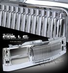 GMC Suburban 1994-1999 Chrome Vertical Grille Shell