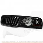 2002 Ford F150 Black Vertical Grille and Euro Headlights