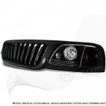 Ford F150 1999-2003 Black Vertical Grille and Headlights