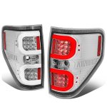 2009 Ford F150 Clear LED Tail Lights C-Tube