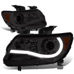 2021 Chevy Colorado Smoked Projector Headlights Tube DRL