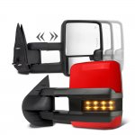 GMC Yukon XL Denali 2007-2014 Red Towing Mirrors Smoked LED Lights Power Heated