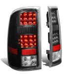 2007 GMC Sierra 2500HD Black LED Tail Lights