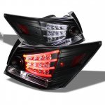 Honda Accord Sedan 2008-2012 Black LED Tail Lights