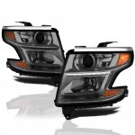 2017 Chevy Suburban Smoked Projector Headlights LED DRL