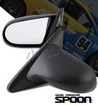 Honda Civic Coupe 1996-2000 Black Spoon Style Manual Side Mirror