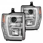 2008 Ford F350 Super Duty Tube DRL Projector Headlights