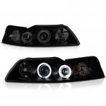 Ford Mustang 1999-2004 Black Smoked Projector Headlights