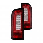 2019 Chevy Colorado Red Clear LED Tail Lights C-Tube
