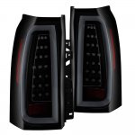 2019 Chevy Tahoe Black Smoked Tube Full LED Tail Lights