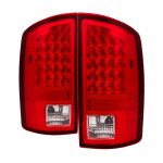 Dodge Ram 3500 2007-2009 Red Clear LED Tail Lights