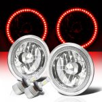 1982 Ford Courier Red SMD Halo LED Headlights Kit