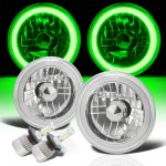 1981 Ford Courier Green Halo Tube LED Headlights Kit