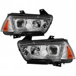 2014 Dodge Charger LED DRL Projector Headlights Switchback Signals