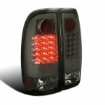 2009 Ford F550 Super Duty Smoked LED Tail Lights