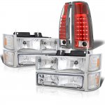 Chevy 1500 Pickup 1988-1993 Headlights and LED Tail Lights