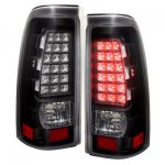 2002 GMC Sierra 2500HD LED Tail Lights Black and Clear