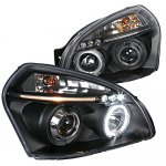 2007 Hyundai Tucson Black Projector Headlights with LED