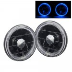 1966 Buick Special Blue Halo Black Sealed Beam Headlight Conversion Low Beams