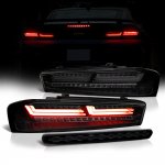 Chevy Camaro 2016-2018 Black Smoked LED Tail Lights Third Brake Light