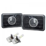 1984 Chevy Cavalier Black LED Projector Headlights Conversion Kit