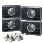 1985 Ford Thunderbird Black LED Projector Headlights Conversion Kit Low and High Beams
