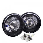 1972 Chevy Chevelle Black Chrome LED Projector Headlights Kit