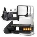 2014 Toyota Tundra White Towing Mirrors Smoked LED Power Heated