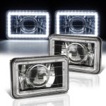 1985 Ford Mustang Black SMD LED Sealed Beam Projector Headlight Conversion