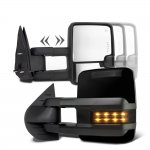 2014 Toyota Tundra Glossy Black Towing Mirrors Smoked LED Power Heated