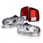 1999 Chevy S10 Halo Projector Headlights Set LED Tail Lights