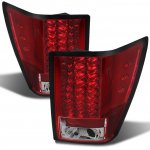2010 Jeep Grand Cherokee Red and Clear LED Tail Lights
