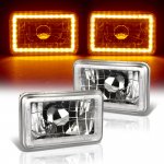 1980 Ford Mustang Amber LED Halo Sealed Beam Headlight Conversion