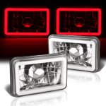 1985 Ford Mustang Red Halo Tube Sealed Beam Headlight Conversion