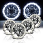 1973 Dodge Challenger LED Halo Sealed Beam Projector Headlight Conversion