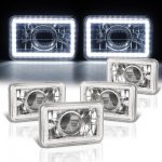 1987 Chevy Camaro LED Halo Sealed Beam Projector Headlight Conversion Low and High Beams